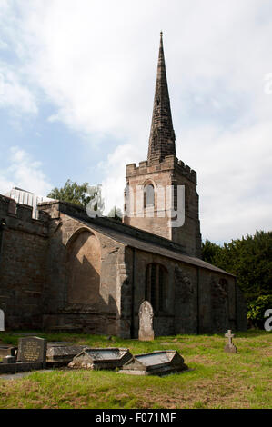 St. Michael`s Church, Stretton-en-le-Field, Leicestershire, England, UK Stock Photo